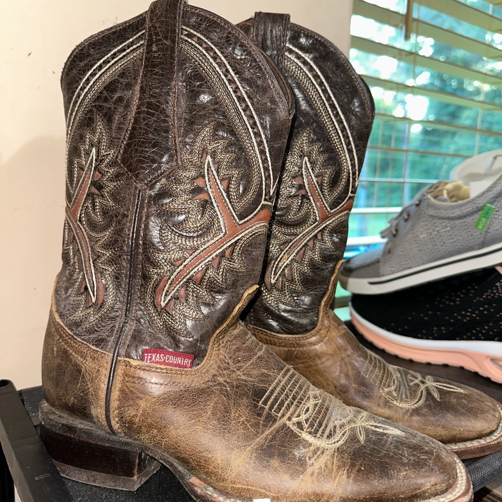 Texas Country Brown Western Boots